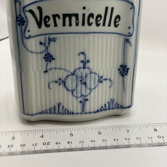 Extremely RARE 1920's French Vintage Porcelin box or Canister with Lid Antique - Picture 10 of 12